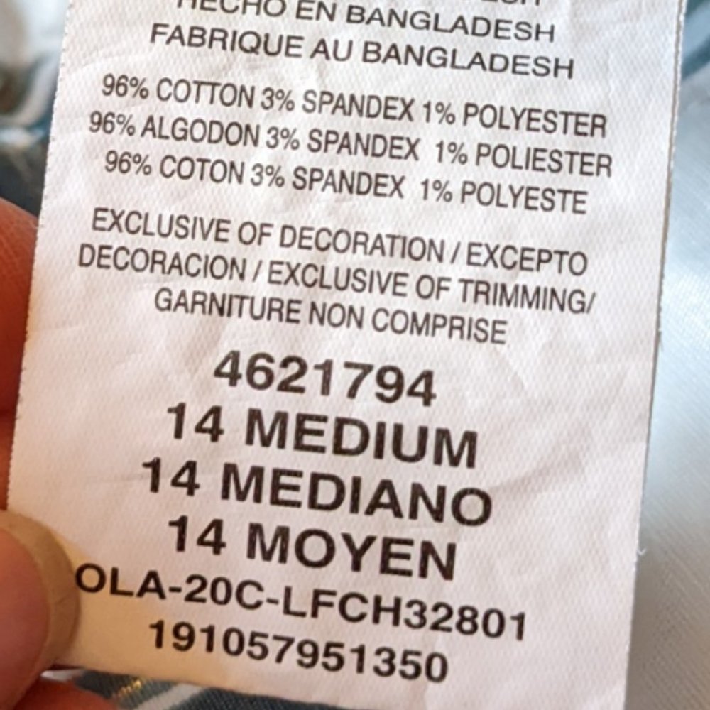 Lee Mid Rise Striped Shorts - Picture 6 of 6